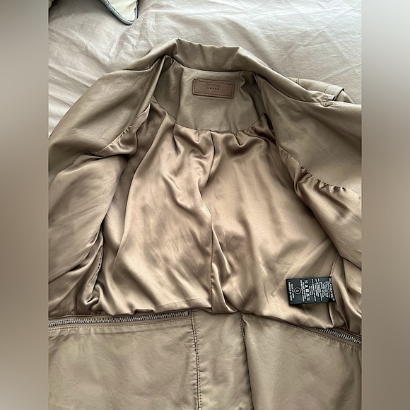 Blank NYC Vegan Leather Moto Jacket in Taupe - Picture 14 of 16